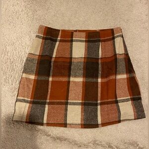 Women’s CUPSHE Brown Tartan Plaid Skirt